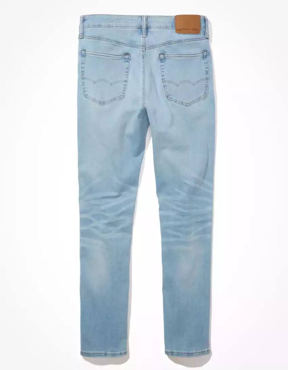 Jean American Eagle AE AirFlex 360 Slim Bleu Turquoise Homme | YMV-94426344